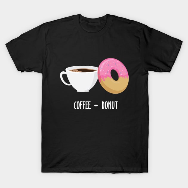 Coffee + Donut Perfect Combination T-Shirt by JDaneStore